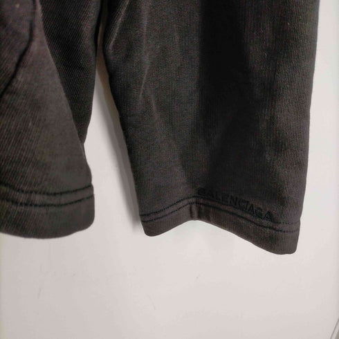 バレンシアガ BALENCIAGA 無地 ショート丈 ラグラン プルオーバーパーカー メンズ import:S
