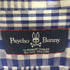 サイコバニー Psycho Bunny ロゴワッペン コットン半袖チェックシャツ メンズ JPN:XL