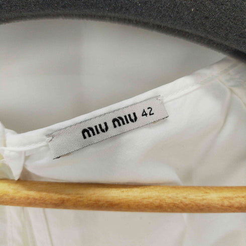ミュウミュウ miu miu ノースリーブフリンジワンピース チュニック レディース 42