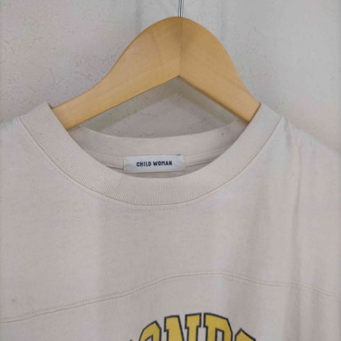CHILD WOMAN オーガニックリサイクル天竺ロゴTシャツ DES BONBONS レディース FREE