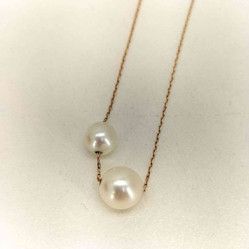 ミルフローラ Milluflora K10 ピンクゴールド あこや真珠 パール ネックレス レディース