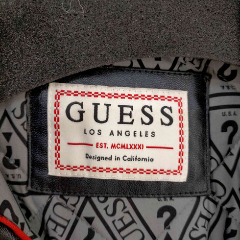 ゲス GUESS Leather jacket メンズ import:S