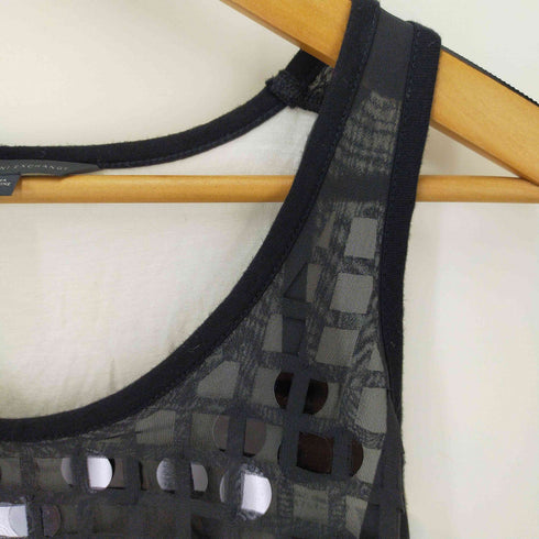 エンポリオアルマーニ EMPORIO ARMANI フロント スパンコール デザイン ノースリーブ レディース import:XS