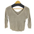マックスマーラ ウィーケンドライン Max Mara WEEKEND LINE イタリア製 Vネッククロップドニットトップス レディース import:M