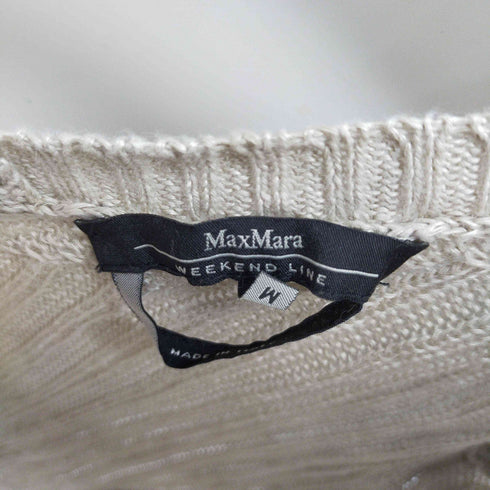 マックスマーラ ウィーケンドライン Max Mara WEEKEND LINE イタリア製 Vネッククロップドニットトップス レディース import:M