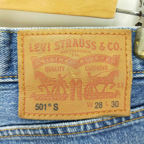 リーバイス LEVI STRAUSS&CO 501ボタンフライデニムパンツ レディース W28L30
