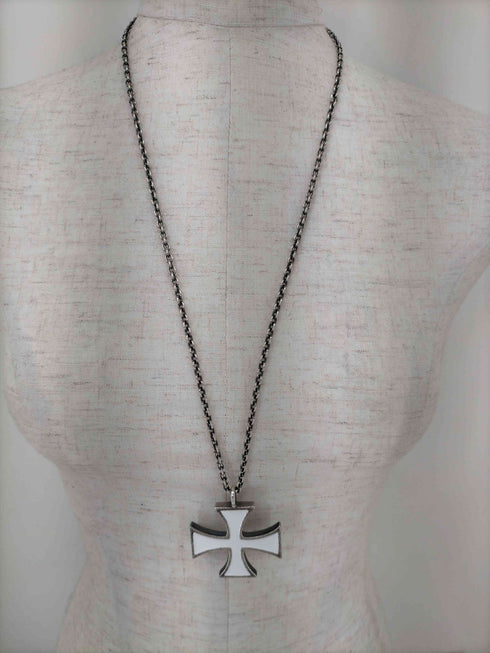 ウィアード WEIRDO 925刻印 Big Cross Top witn Necklace Chain メンズ
