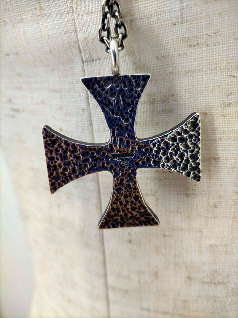 ウィアード WEIRDO 925刻印 Big Cross Top witn Necklace Chain メンズ