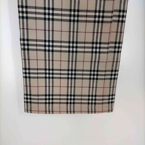 バーバリーロンドンブルーレーベル BURBERRY LONDON BLUE LABEL ノバチェック ウールパンツ レディース JPN:40