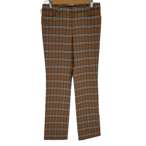 バーバリーロンドンブルーレーベル BURBERRY LONDON BLUE LABEL ノバチェック ウールパンツ レディース JPN:38
