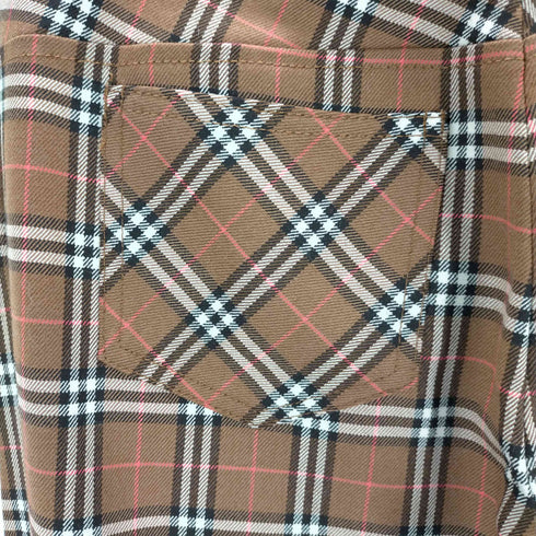 バーバリーロンドンブルーレーベル BURBERRY LONDON BLUE LABEL ノバチェック ウールパンツ レディース JPN:38