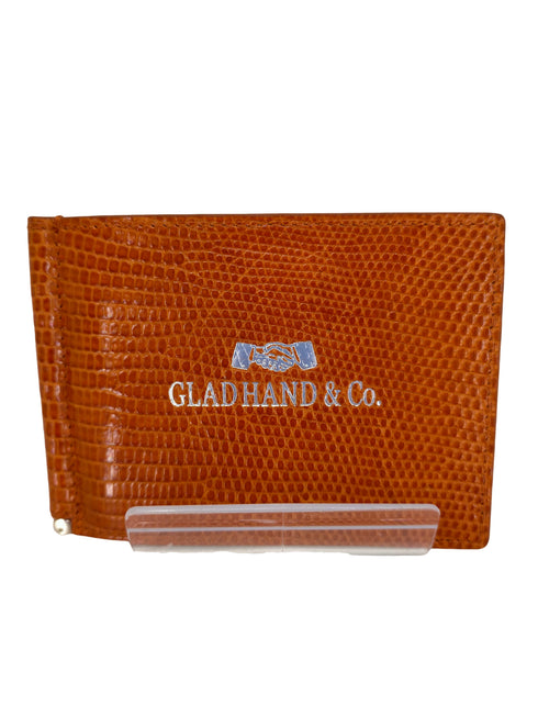 グラッドハンド GLAD HAND MONEY CLIP WALLET LIZARD メンズ