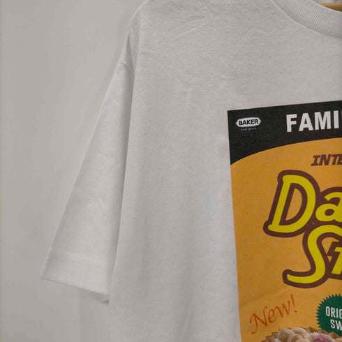 インターブリード INTERBREED DAILY STUFFS プリント クルーネック半袖Tシャツ メンズ JPN:L