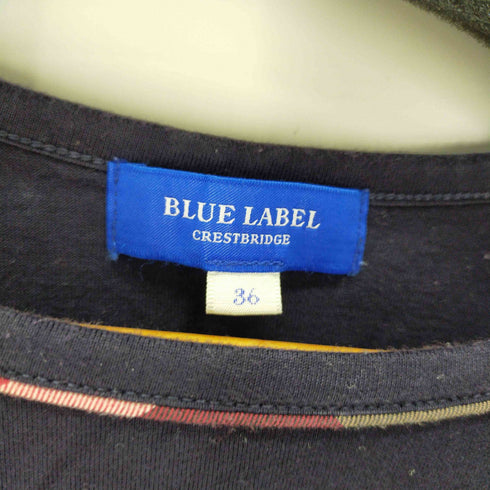 ブルーレーベルクレストブリッジ BLUE LABEL CRESTBRIDGE 半袖クルーネックTシャツ レディース 36