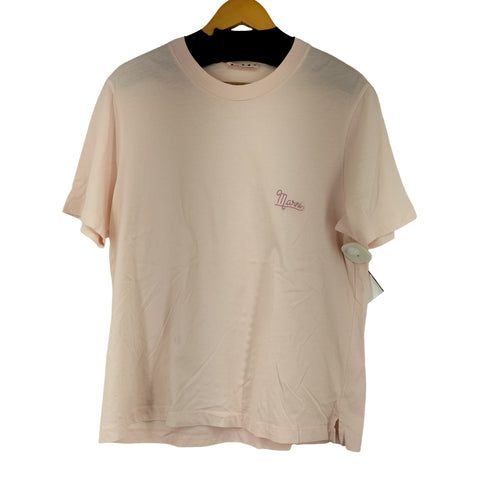 マルニ MARNI ワンポイントロゴ刺繍 S/S Tシャツ レディース EUR:46