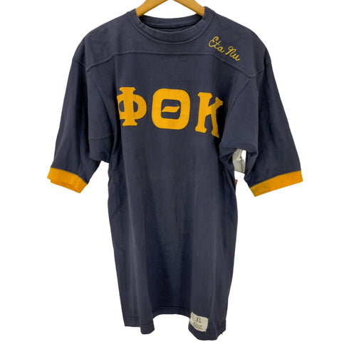 USA製 ギリシャ文字 チェーンステッチ BEAR フットボールTシャツ メンズ