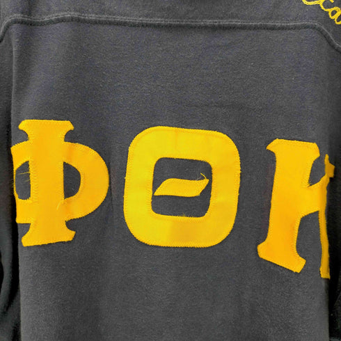 USA製 ギリシャ文字 チェーンステッチ BEAR フットボールTシャツ メンズ