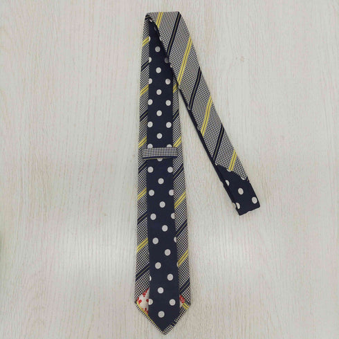 ジラフ giraffe ドット ストライプ シルクネクタイ メンズ ONE SIZE