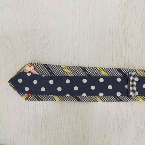 ジラフ giraffe ドット ストライプ シルクネクタイ メンズ ONE SIZE