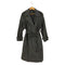 ザラ ZARA DISTRESSED FAUX LEATHER TRENCH COAT フェイクレザートレンチコート レディース import:L