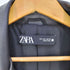 ザラ ZARA DISTRESSED FAUX LEATHER TRENCH COAT フェイクレザートレンチコート レディース import:L