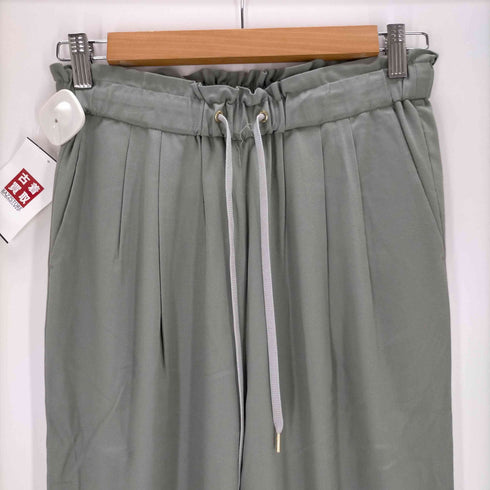 グリーンレーベルリラクシング GREEN LABEL RELAXING CFC T/R ドロスト タック テーパード パンツ レディース JPN:38