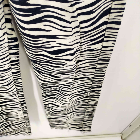 ザラ ZARA ゼブラ柄デニムパンツ カットオフ メンズ FR:36-38