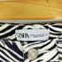ザラ ZARA ゼブラ柄デニムパンツ カットオフ メンズ FR:36-38