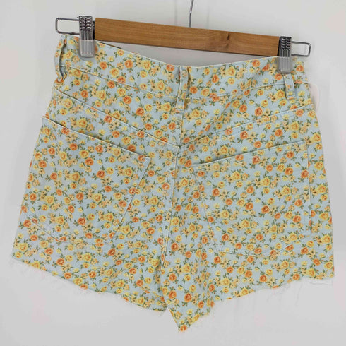 ザラ ZARA デイジーパターンデニムショーツ フラワー 花 レディース JPN:34