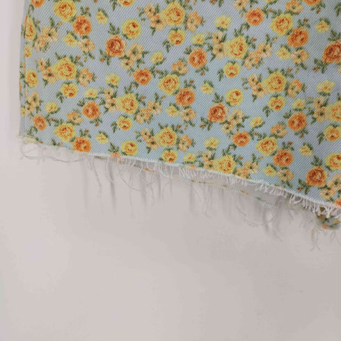 ザラ ZARA デイジーパターンデニムショーツ フラワー 花 レディース JPN:34