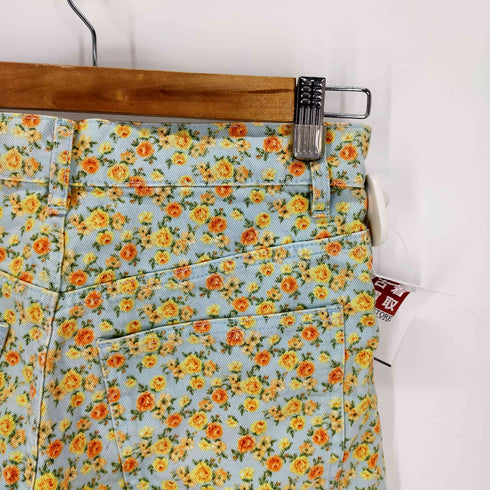 ザラ ZARA デイジーパターンデニムショーツ フラワー 花 レディース JPN:34