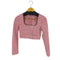 ザラ ZARA 前空き クロップドジャケット レディース import:M