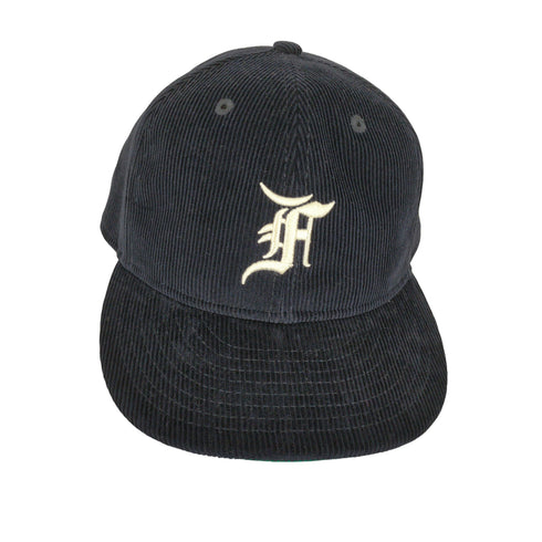 ニューエラ NEW ERA コーデュロイ Fロゴ ブラック ケリーグリーンアンダーバイザー メンズ 7 5/8