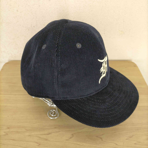ニューエラ NEW ERA コーデュロイ Fロゴ ブラック ケリーグリーンアンダーバイザー メンズ 7 5/8
