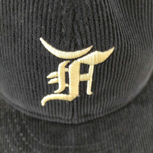 ニューエラ NEW ERA コーデュロイ Fロゴ ブラック ケリーグリーンアンダーバイザー メンズ 7 5/8