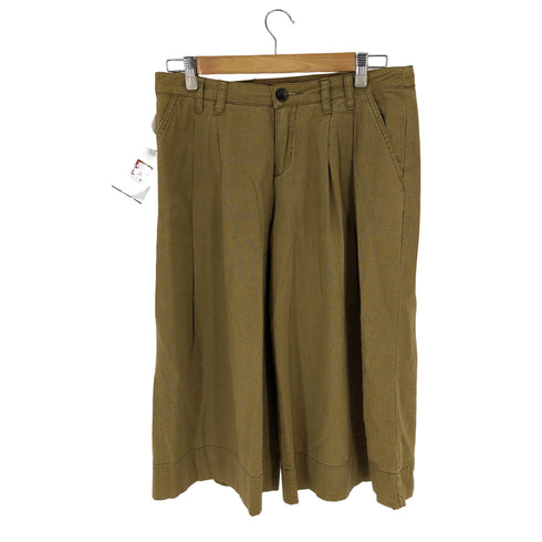 GLORY CHARM リネン混2タックワイドクロップドパンツ レディース 64