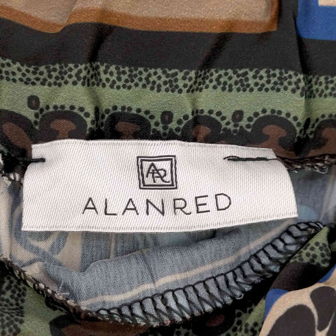 ALANRED MADE IN ITALY ウエストゴム 総柄ポリプリ―ツスカート レディース JPN:S