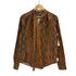ジョンローレンスサリバン JOHN LAWRENCE SULLIVAN PYTHON COATED COTTON BELTED NECK BLOUSE レディース JPN:M