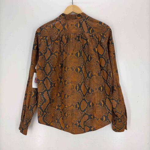 ジョンローレンスサリバン JOHN LAWRENCE SULLIVAN PYTHON COATED COTTON BELTED NECK BLOUSE レディース JPN:M