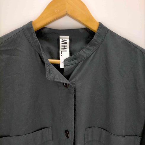 エムエイチエル MHL. GARMENT DYE BASIC POPLIN コットンシャツワンピース レディース JPN:1