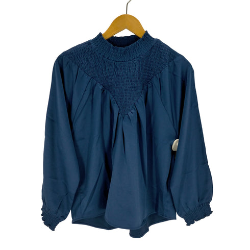 タカシマヤ TAKASHIMAYA TAKASHIMAYA Style Plus モックネックシャーリングブラウス レディース M~L