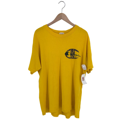 チャンピオン Champion 90s MADE IN USA 両面スクリプトロゴTシャツ メンズ import:L