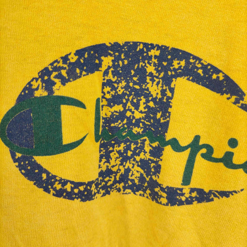 チャンピオン Champion 90s MADE IN USA 両面スクリプトロゴTシャツ メンズ import:L