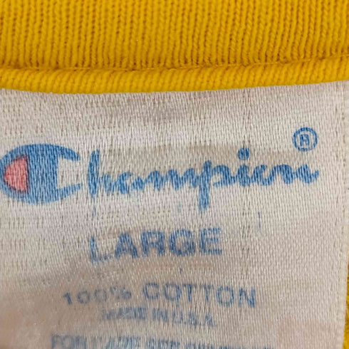 チャンピオン Champion 90s MADE IN USA 両面スクリプトロゴTシャツ メンズ import:L