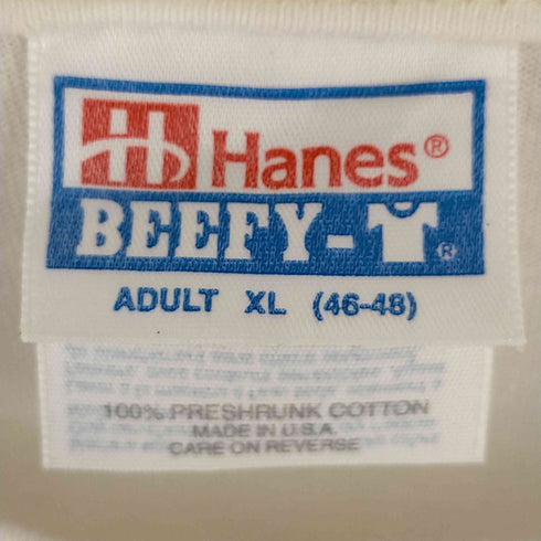 ヘインズ Hanes 90s MADE IN USA フロントフロッキープリントTシャツ DETROIT SYMPHONY メンズ import:XL