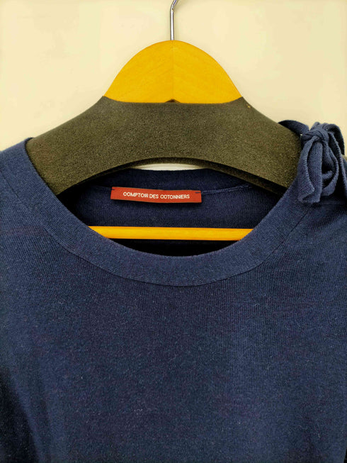 コントワーデコトニエ COMPTOIR DES COTONNIERS シルク混 カシミヤ 薄手クルーネック ニット レディース JPN:XS