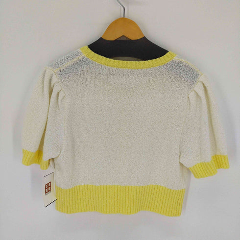 S/S ニットカットソー バイカラー レディース FREE