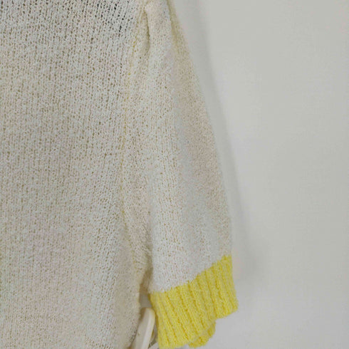 S/S ニットカットソー バイカラー レディース FREE