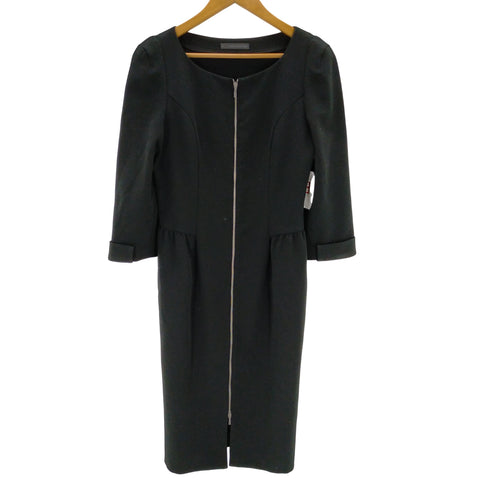 フォクシーニューヨーク FOXEY NEW YORK フロントジップ切替ワンピース レディース JPN:40