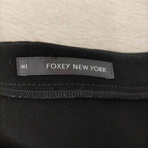 フォクシーニューヨーク FOXEY NEW YORK フロントジップ切替ワンピース レディース JPN:40